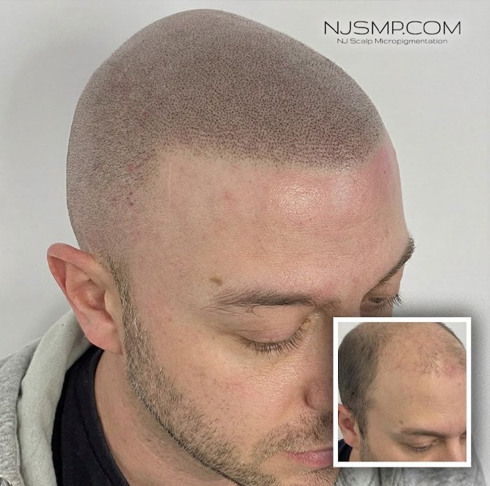 Before And After Photo Of An Smp Client At Nj Scalp Micropigmentation New Jersey'S Premier Smp Clinic before and after photo of an smp client at nj scalp micropigmentation new jersey's premier smp clinic